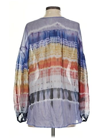 Raquel Allegra Long Sleeve Silk Top (view 2)