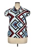 Unbranded Blue Short Sleeve Blouse Size XXL - photo 1