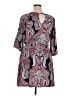 En Focus Studio Paisley Red Gray Casual Dress Size 14 - photo 2