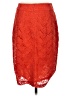 Ann Taylor 100% Polyester Red Formal Skirt Size 4 - photo 2