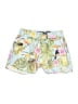 Zara 100% Polyester Tropical Yellow Shorts Size S - photo 1