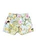 Zara 100% Polyester Tropical Yellow Shorts Size S - photo 2