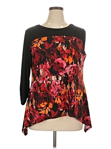 Notations 3/4 Sleeve Blouse (view 1)