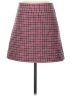 J.Crew Checkered-gingham Plaid Red Pink Wool Skirt Size 0 - photo 1