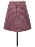 J.Crew Checkered-gingham Plaid Red Pink Wool Skirt Size 0 - photo 2
