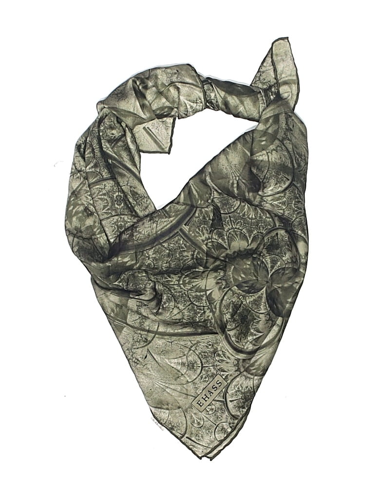 Pre-owned Assorted Brands Scarf In Green
