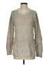 Lucky Brand Metallic Silver Pullover Sweater Size S - photo 1
