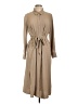 DKNY 100% Polyester Tan Casual Dress Size 12 - photo 1