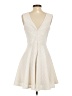Alya 100% Polyester Chevron-herringbone Ivory Cocktail Dress Size S - photo 2