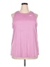 Nike 100% Polyester Solid Pink Active Tank Size XXL - photo 1