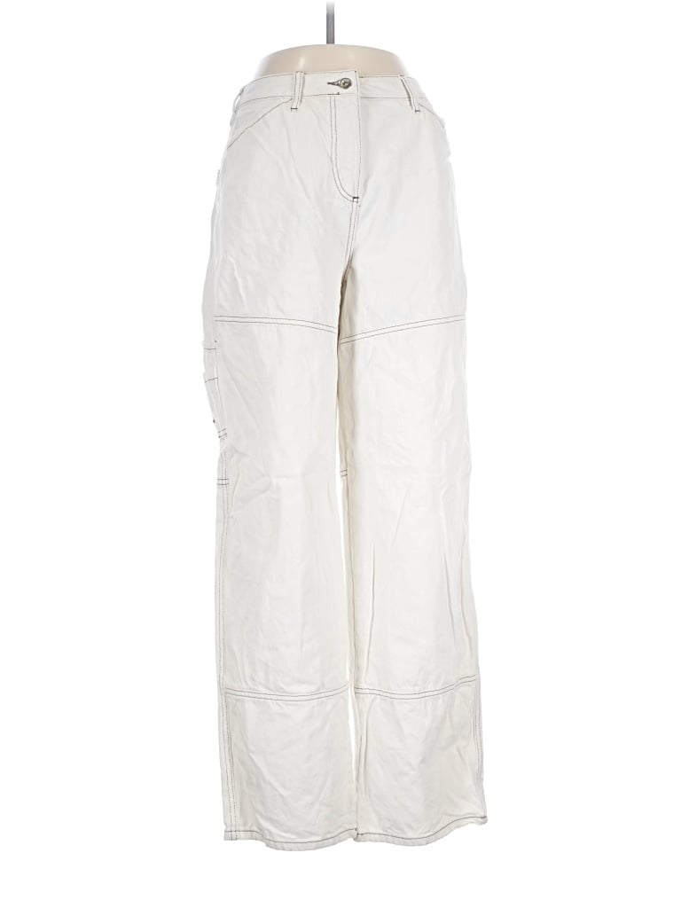 Pre-owned Collusion Jeans In Ivory