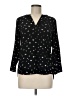 Daniel Rainn Stars Black 3/4 Sleeve Blouse Size M - photo 1