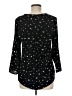 Daniel Rainn Stars Black 3/4 Sleeve Blouse Size M - photo 2
