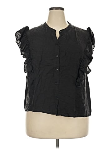 H&M Sleeveless Button-Down Shirt (view 1)