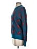 J.Crew 100% Wool Print Blue Wool Pullover Sweater Size S - photo 5