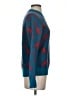 J.Crew 100% Wool Print Blue Wool Pullover Sweater Size S - photo 4