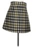 J.Crew 100% Wool Checkered-gingham Green Wool Skirt Size 0 - photo 2