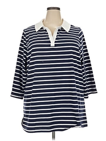 D&Co. 3/4 Sleeve Button-Down Shirt (view 1)