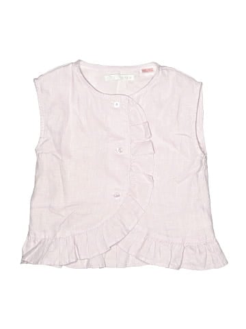 Zara Sleeveless Button-Down Shirt (view 1)
