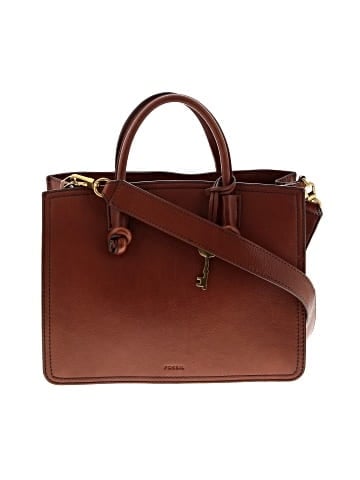 Fossil Leather Satchel (view 1)