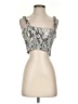 Paper Crane 100% Rayon Silver Tank Top Size S - photo 1