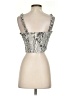 Paper Crane 100% Rayon Silver Tank Top Size S - photo 2