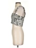 Paper Crane 100% Rayon Silver Tank Top Size S - photo 5