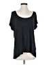 Three Dots Black Short Sleeve Top Size S - photo 1