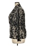 DKNY Animal Print Black Long Sleeve Blouse Size XXL - photo 5