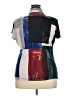 DKNY Color Block Blue Short Sleeve Blouse Size XXL - photo 2