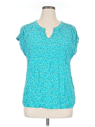 Style&Co Short Sleeve Blouse (view 1)