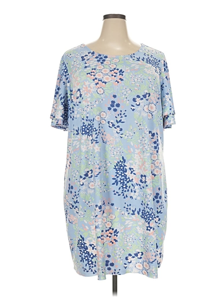 Pre-owned Kim Rogers Casual Dress In Blue