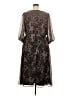 DKNY 100% Polyester Animal Print Brown Cocktail Dress Size 18 - photo 2