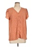 Fun2Fun Orange Short Sleeve Blouse Size L - photo 1