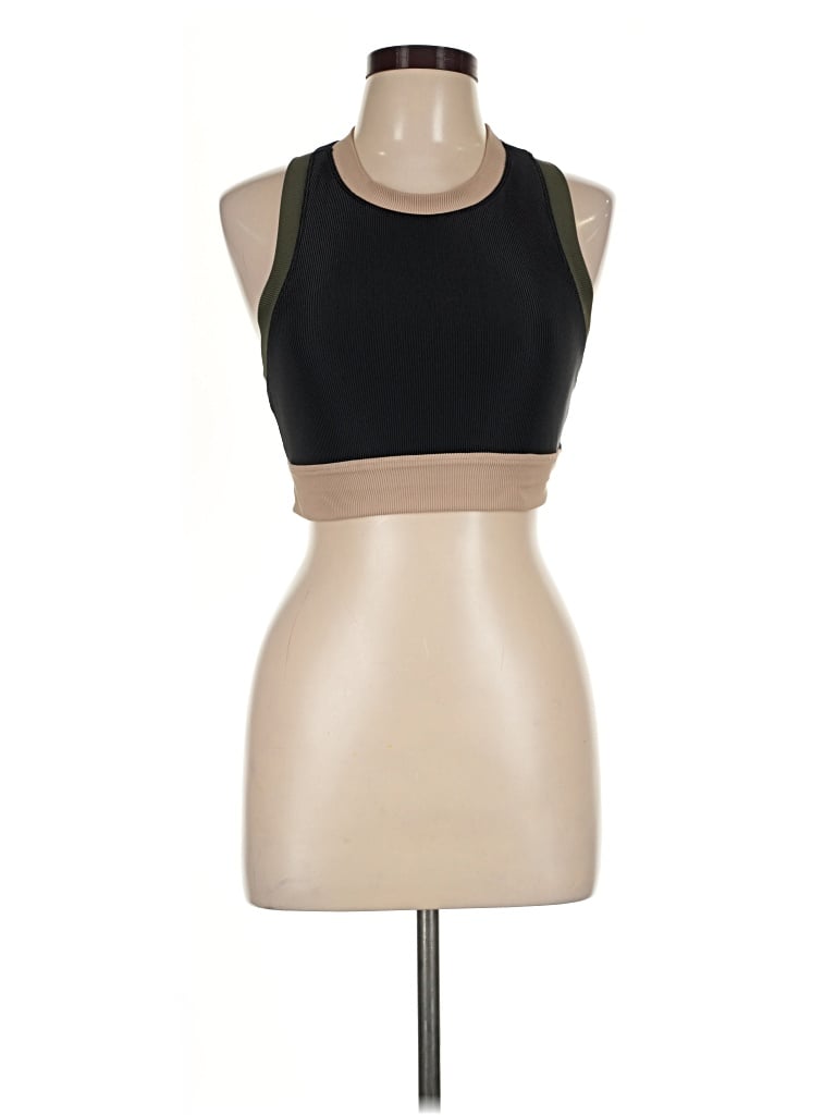 Pre-owned Beach Riot Tank Top Tan Halter Neckline Tops