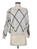T Tahari Argyle Silver Pullover Sweater Size S - photo 1