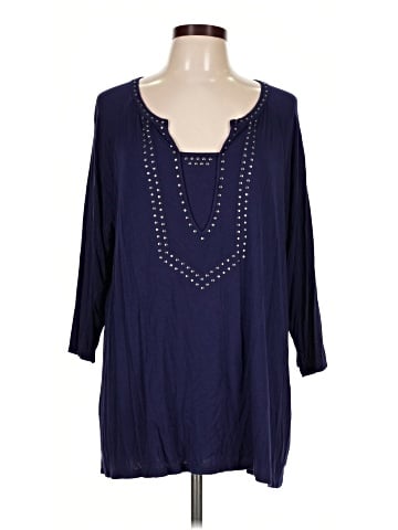 Cable & Gauge 3/4 Sleeve Blouse (view 1)