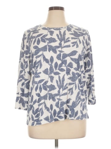 Chico's 3/4 Sleeve T-Shirt (view 1)