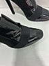 Céline 100% Leather Solid Black Heels Size EU 37 - photo 5