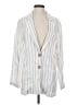 Garnet Hill 100% Linen Stripes Ivory Blazer Size S - photo 1
