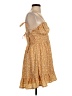 Cider 100% Polyester Paisley Yellow Casual Dress Size S - photo 4