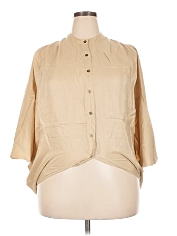 Twelfth Street by Cynthia Vincent 3/4 Sleeve Button-Down Shirt (view 1)