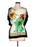 Isabella Rodriguez Green Short Sleeve Blouse Size L - photo 1