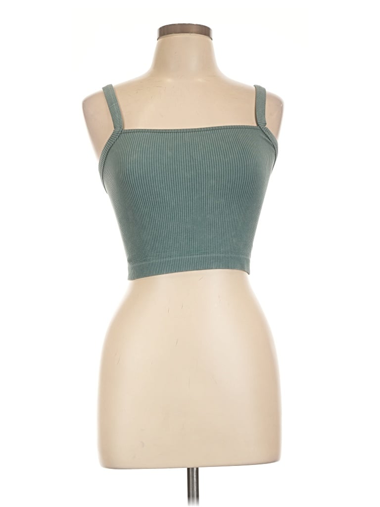 Pre-owned Colsie Tube Top Teal Strapless Neckline Tops