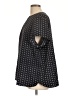 Lands' End 100% Polyester Polka Dots Black Short Sleeve Blouse Size 18W - photo 5