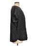 Lands' End 100% Polyester Polka Dots Black Short Sleeve Blouse Size 18W - photo 4