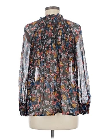 Ella Moss Long Sleeve Silk Top (view 2)