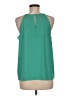 Elle 100% Polyester Green Sleeveless Blouse Size M - photo 2