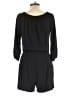 Veronica M. Solid Black Romper Size L - photo 2
