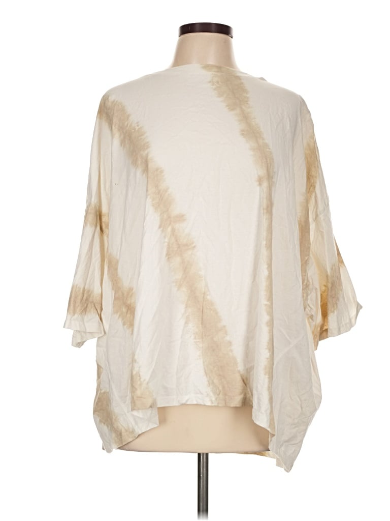 Pre-owned Easel 3/4 Sleeve T-shirt In Ivory